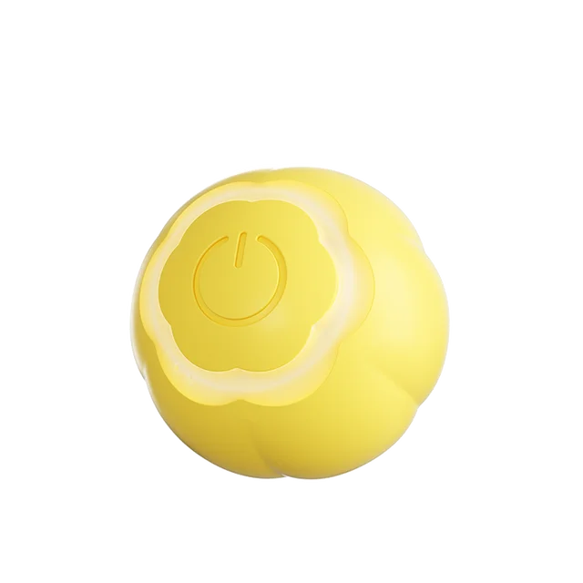 Yellow rolling ball