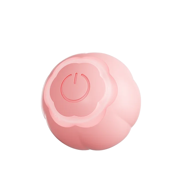 Pink rolling ball