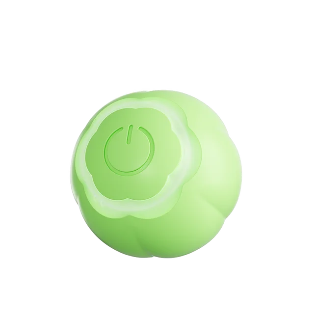 Green rolling ball