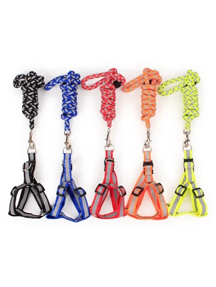 Large XL Dog Harness and Leash Set, Comfortable Vest Design with No-Pulling Controller, Ensuring Durable and Comfortable Control