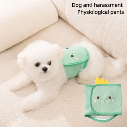 Cute & Comfortable: Cartoon Hygienic Pants for Male Dogs