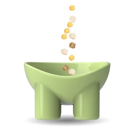 HydroBite Duo: Durable Plastic Water and Food Bowl Combo for Dogs and Cats