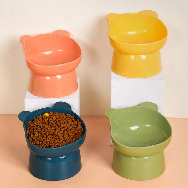 Pet-food-bowl-Tilt-high-bottom-neck-protector-against-choking-dog-and-cat-birdbits-against-dumping