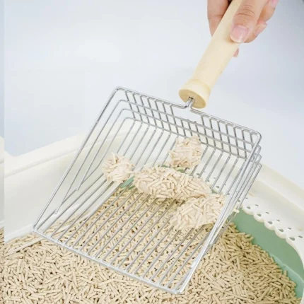 Stainless Steel Pet Waste Scooper, Durable and Rust-Resistant