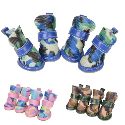 Mesh Breathable Non-slip Dog Shoes, Keep Your Small to Medium Dogs and Cats Stylish and Comfortable in Summer