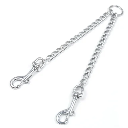 Duo Guard, Heavy Duty Stainless Steel Double Dog Leash Coupler for Safe & Secure Walks