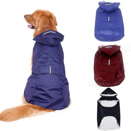 Puddle-Proof Pup: Reflective Rainwear for Outdoor Adventures