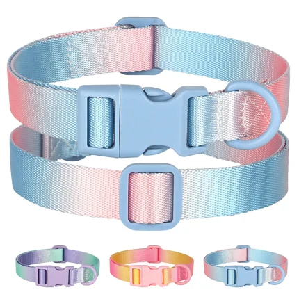Sweet Treat: Macaron Nylon Dog Collar for Dogs of All Sizes