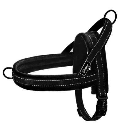 Reflective Comfort: No-Pull Nylon Harness for Large Dogs