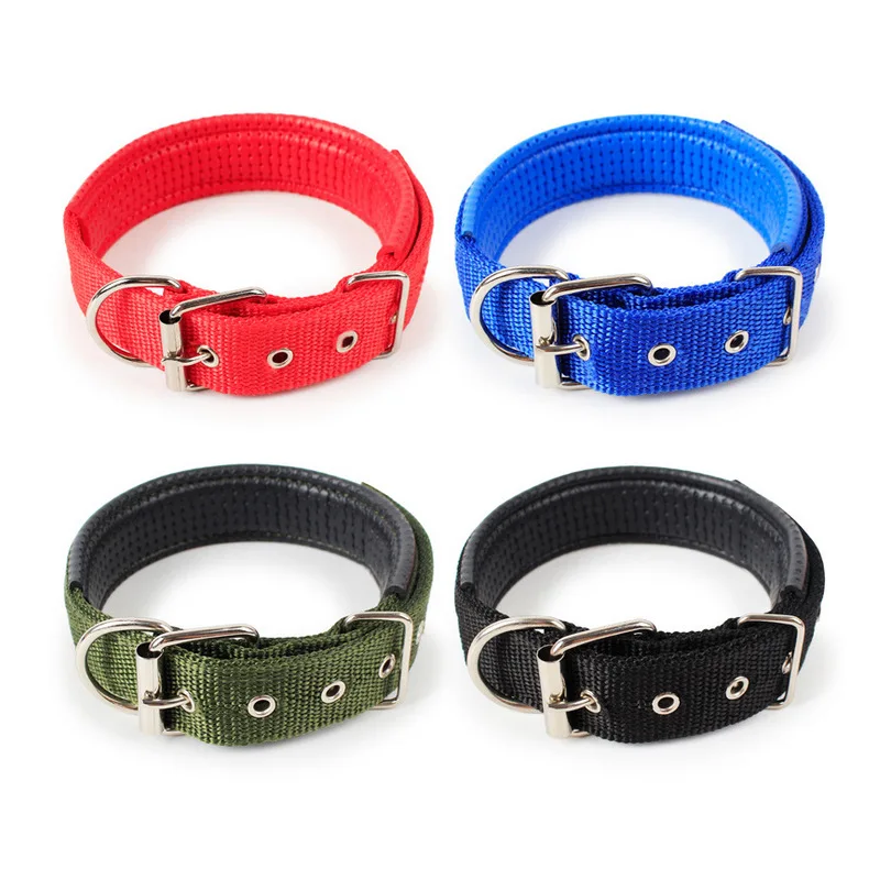 Nylon-Dog-Collars-Adjustable-Pet-Neck-Strap-for-Small-Medium-Large-Dogs-Cat-Neckband-Foam-Padded