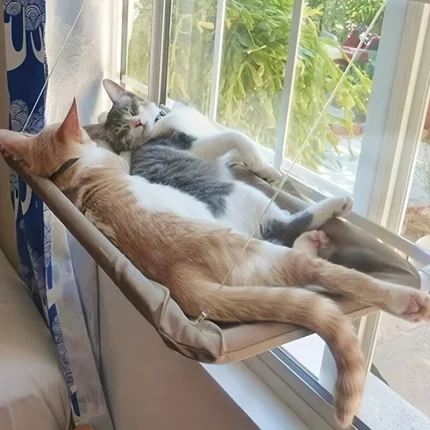 Sunny Paws Window Hammock: Your Cat's 360° Cozy Sunbathing Spot
