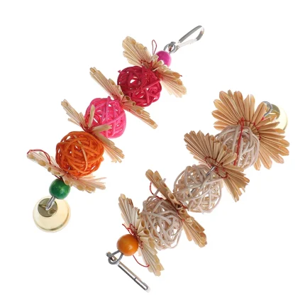 Budgie Bliss Rattan Ball Interactive Toy