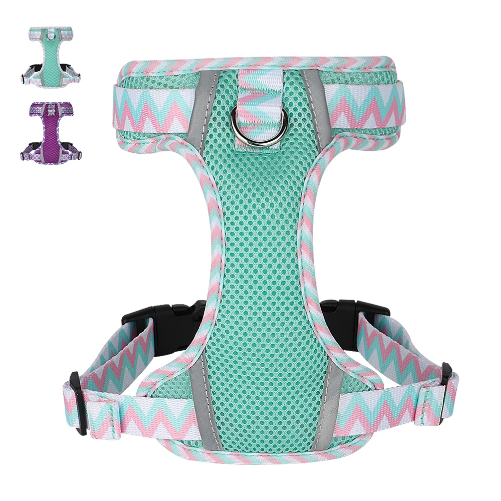 Reflective-Breathable-Dog-Harness-Safe-Padded-Nylon-Dogs-Vest-Durable-Halter-Harnesses-For-Small-Medium-Large