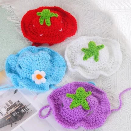 Paw-ty Perfect Knitted Pet Hat: Adjustable & Adorable