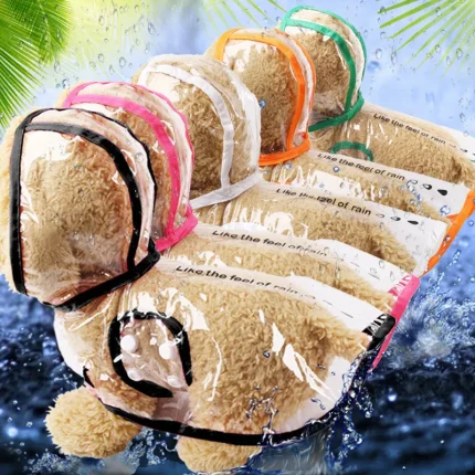 Rain Paw Chic: Waterproof Transparent Raincoat for Pets
