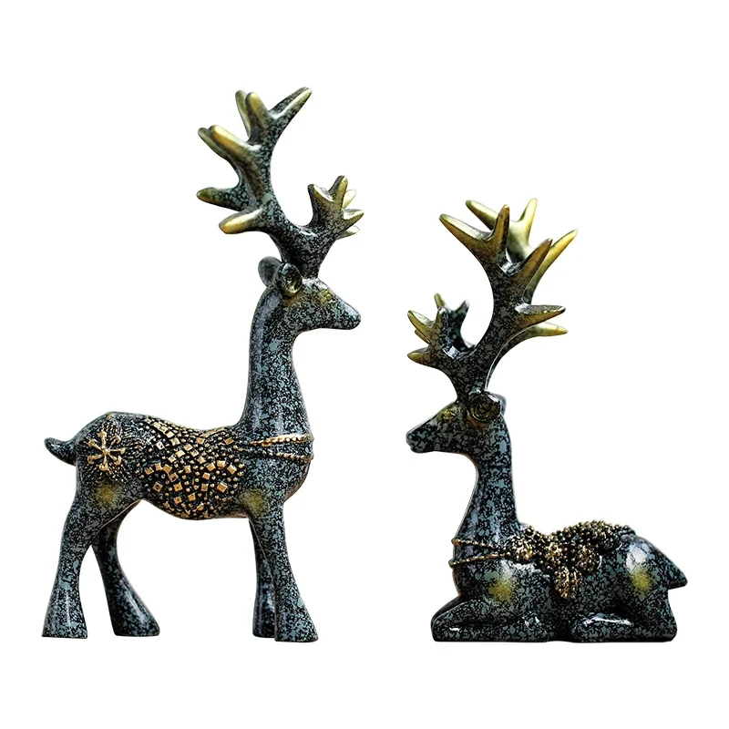 11cm-Mini-2-Pieces-Resin-Deer-Figurine-Statue-Miniature-Cute-Deer-Sculpture-Home-Desktop-Car-Dashboard
