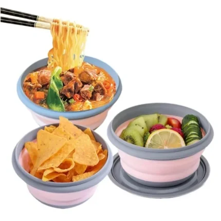 Portable Salad Bowl Set for Outdoor Picnics and Travel