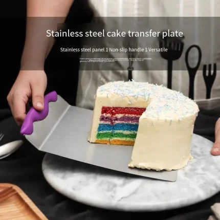 Stainless Steel Cake Transfer Scoop and Baking Tool