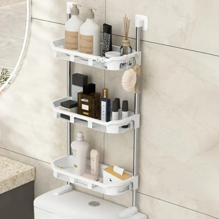 Non-Drilling Toilet Rack for Bathroom and Kitchen Storage
