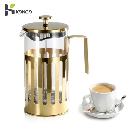 Stainless Glass French Press Coffee Maker for Home