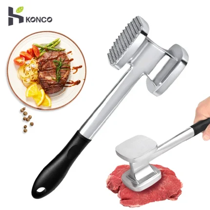 Heavy-Duty Stainless Steel Meat Tenderizer Hammer Tool