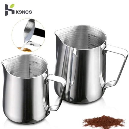 Stainless Steel Milk Frothing Pitcher for Latte Art