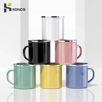 Enamel Coffee Mug for Travel and Daily Use
