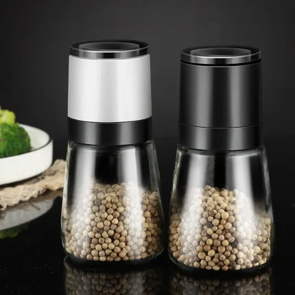 Manual Salt and Pepper Grinder with Transparent Glass