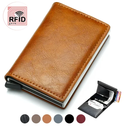 RFID Blocking Credit Card Holder with Money Clip