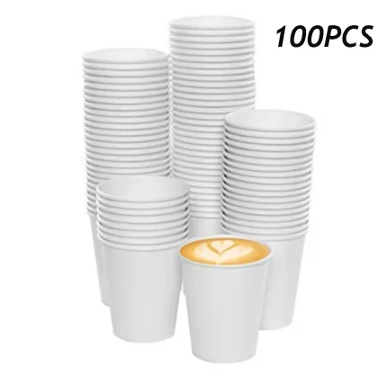 Disposable Paper Cups for Hot and Cold Drinks