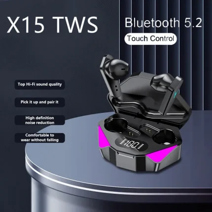 Wireless Bluetooth Gaming Earphones with Low Latency and Mic