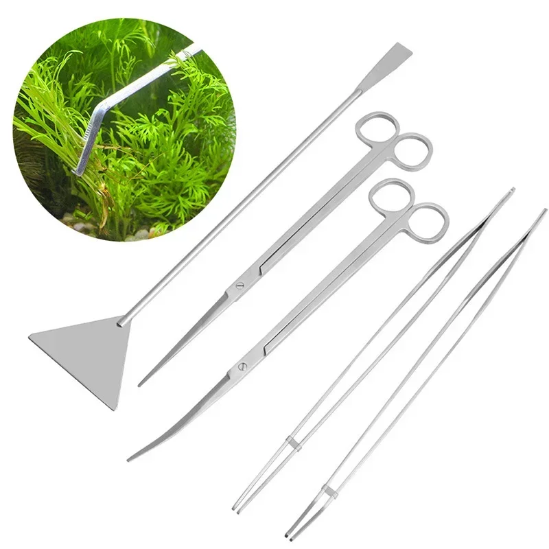 kf-S48e147fabb8e4d788eeb4232dd5aba11r-48cm-Stainless-Steel-Tweezers-Fish-Tank-Aquatic-Plants-Aqaurium-Tool-Water-Plant-Curved-Pliers-Birds-Reptile
