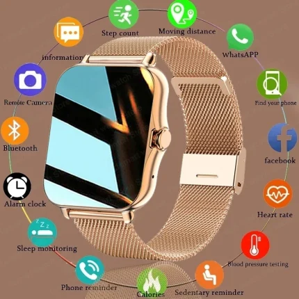 Smartwatch with Bluetooth Call and Waterproof Design