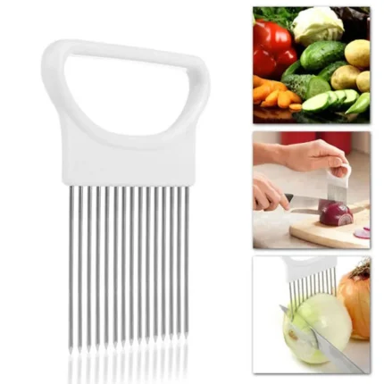 Stainless Steel Vegetable Slicer and Cutting Guide
