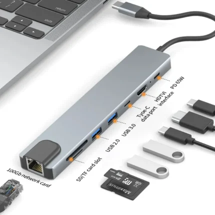 8-in-1 USB-C Docking Station with Dual Monitor Support