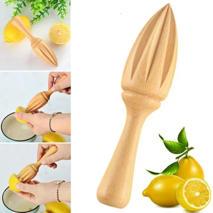 Wooden Hand Press Citrus Juicer for Lemons and Oranges