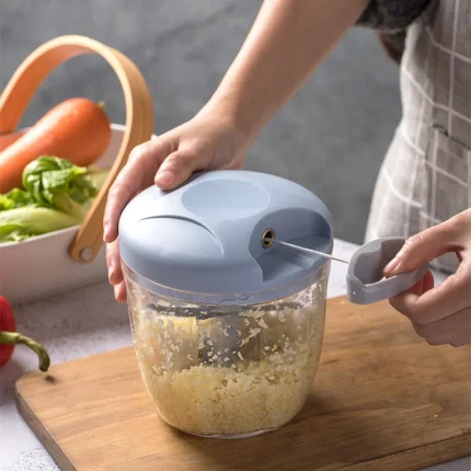 Manual Vegetable and Garlic Chopper for Kitchen Use