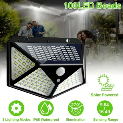 Multifunctional Solar Garden Light with Motion Sensor and LED