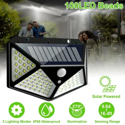 Multifunctional Solar Garden Lamp with Motion Sensor and LED