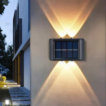 Outdoor Solar LED Wall Light for Bright Illumination