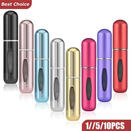 Portable Solid Color 5ml Rechargeable Perfume Sprayer