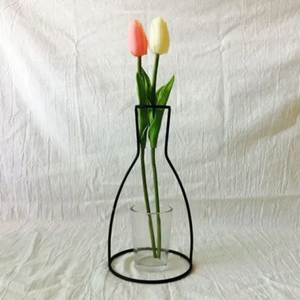 Nordic Style Retro Metal Flower Vase for Home Decor