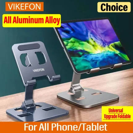 Portable Aluminum Tablet Holder Adjustable for iPad and Phones