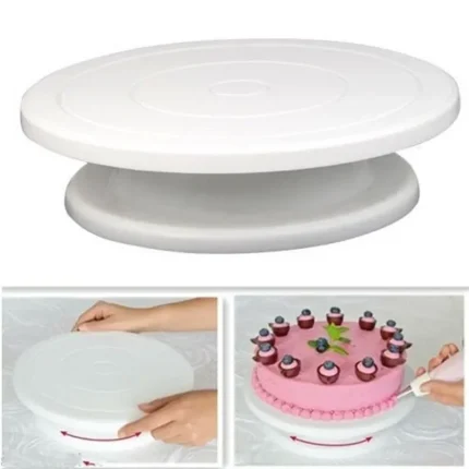 Rotating Cake Turntable for Easy Decorating and Baking