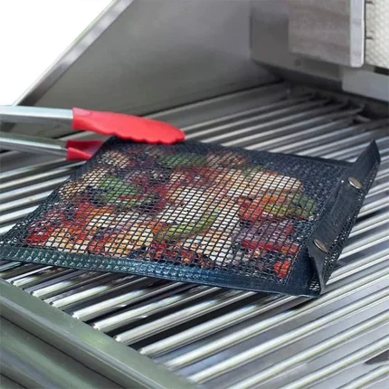 Reusable Non-Stick BBQ Grill Mesh for Outdoor Cooking