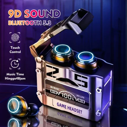 Bluetooth TWS Earbuds with LED Display and Noise Reduction