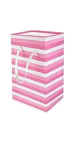 pink laundry hamper