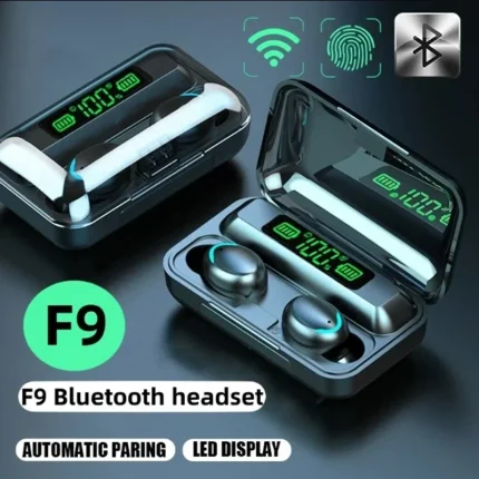 Wireless Bluetooth Earbuds with Digital Display and Charging Case