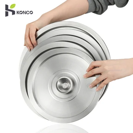Stainless Steel Wok Lid for Household Cooking