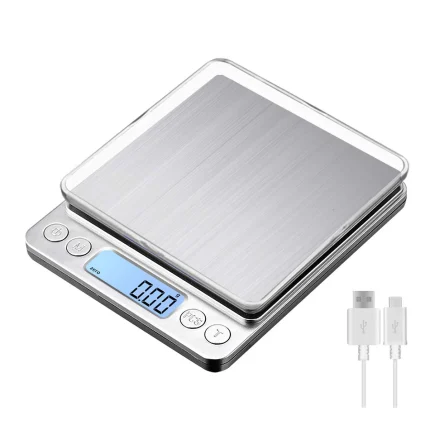 Digital Kitchen Scale with LCD Display for Food and Jewelry